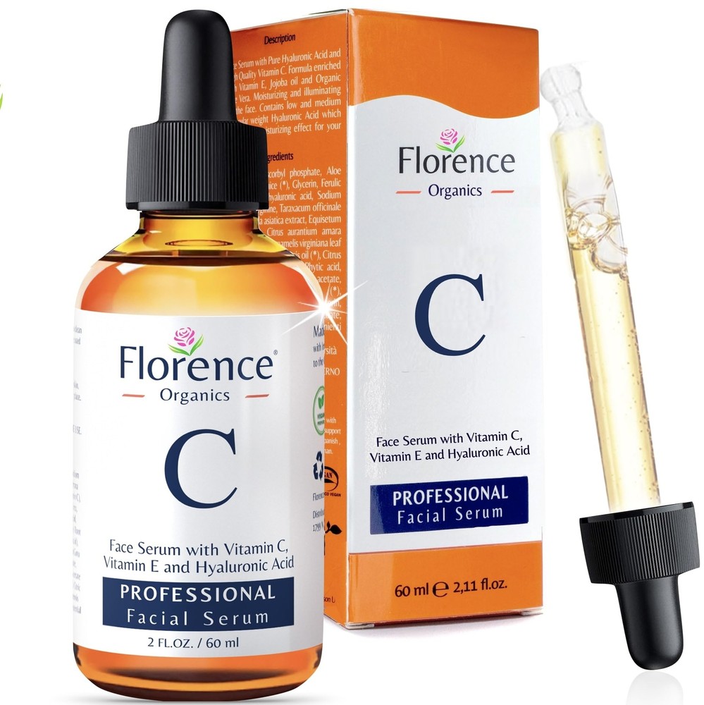 Vitamin C Serum for Face with Hyaluronic Acid - Anti-Aging Brightening Skincare