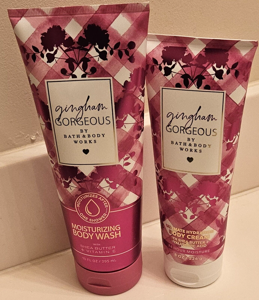 Bath & Body Works Gingham Gorgeous Lotion & Body Wash Set