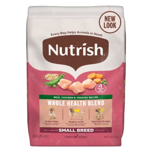 Nutrish LittleBites Small Breed Dry Dog Food with Real Chicken and Vegetables  