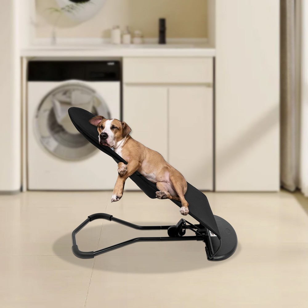 Portable Folding Pet Rocking Chair Bed for Medium Dogs Cats Sunbathing Rest