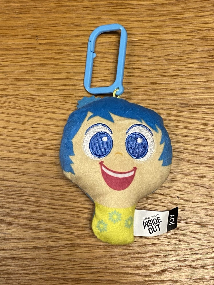 JOY KEYCHAIN STUFFED PLUSH INSIDE OUT CLIP ON TOY (PRE-OWNED)