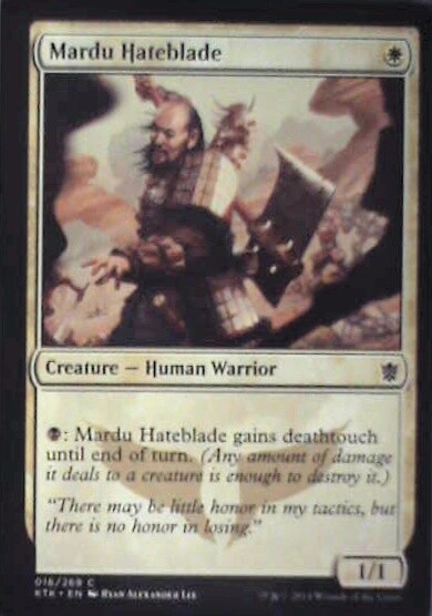 Mardu Hateblade Khans of Tarkir MTG Card