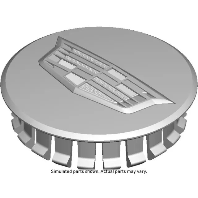 Genuine GM Button Style Center Cap in Black with Crest Logo 23212548