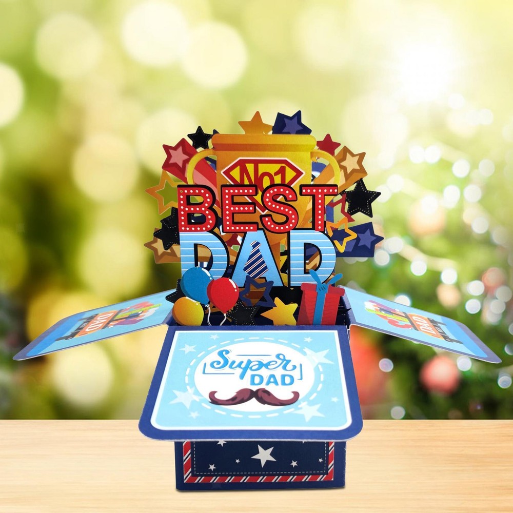 Fathers Day Card Best Dad Father's Day Greeting Card for Husband Dad Father-image