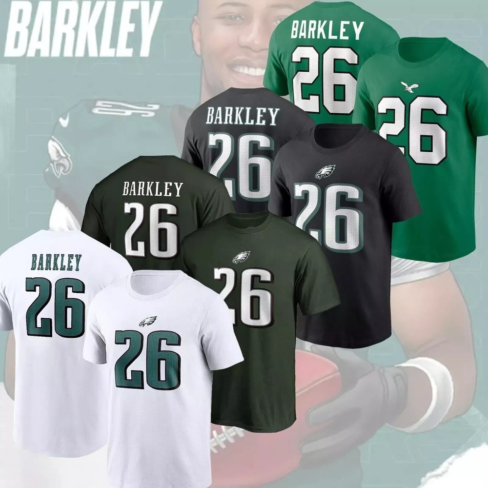HOT SALE! Philadelphia Eagles Saquon Barkley #26 Name & Number Player Fast Ship