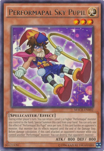 Performapal Sky Pupil MACR-EN002 Rare Unlimited Edition Moderately Played