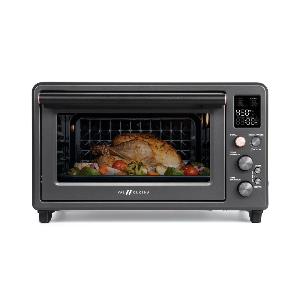 Infrared Heating Air Fryer Toaster Oven Combo with Non-toxic Enamel Coating