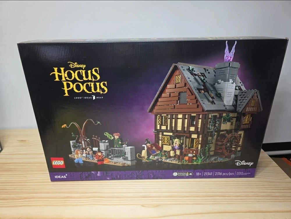 EMPTY BOX ONLY - Lego Ideas Disney Hocus Pocus 21341 - Sanderson Sisters Cottage
