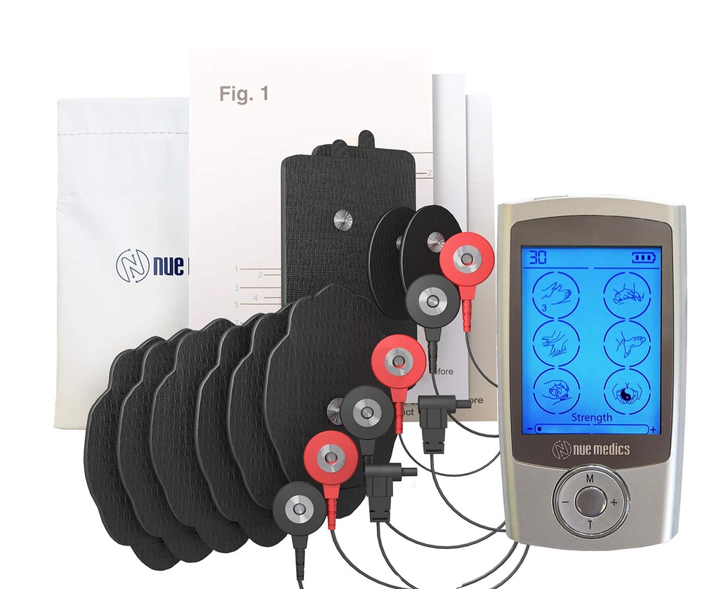 TENS EMS Unit Rechargeable Battery Muscle Stimulator 24 Modes Portable Mini M...