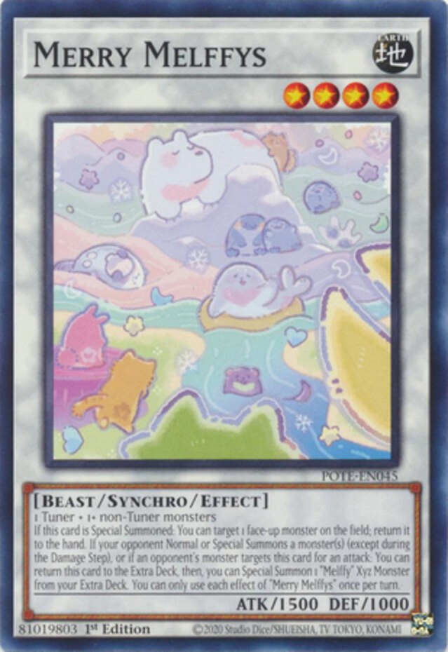 Merry Melffys POTE-EN045 Common 1st Edition Near Mint Yugioh Card