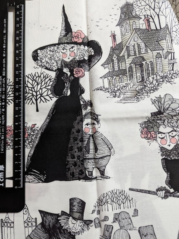 ALEXANDER HENRY De Leon Design The Ghastlies Fabric 2009 100x43cm