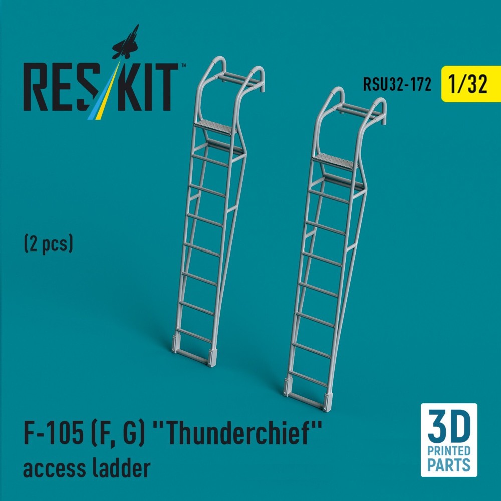 F-105 (F, G) Thunderchief access ladders 2pcs 1:32 RSU32-0172 for Plastic Model