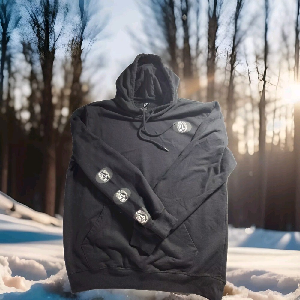 VOLCOM MEN'S Skater Warm Black Hoodie XXL 903