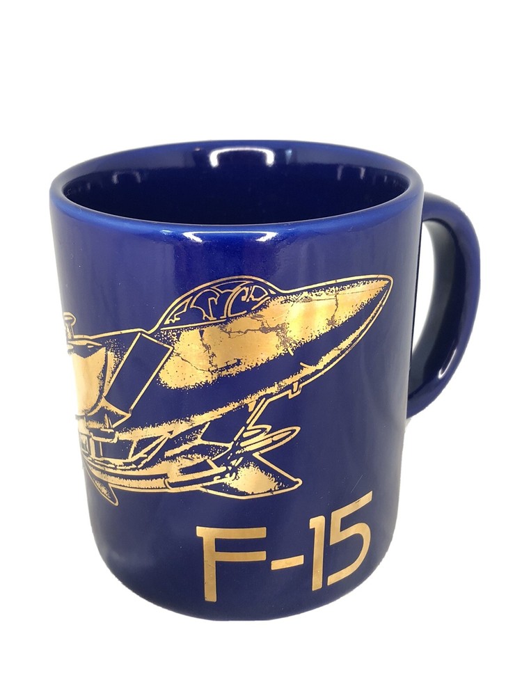 Vintage Moog Aero Space F-15 Aircraft Plane Coffee Mug Aviation