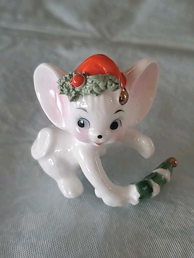 Vtg 1950s Napco Mouse Candle Hugger Spaghetti 2