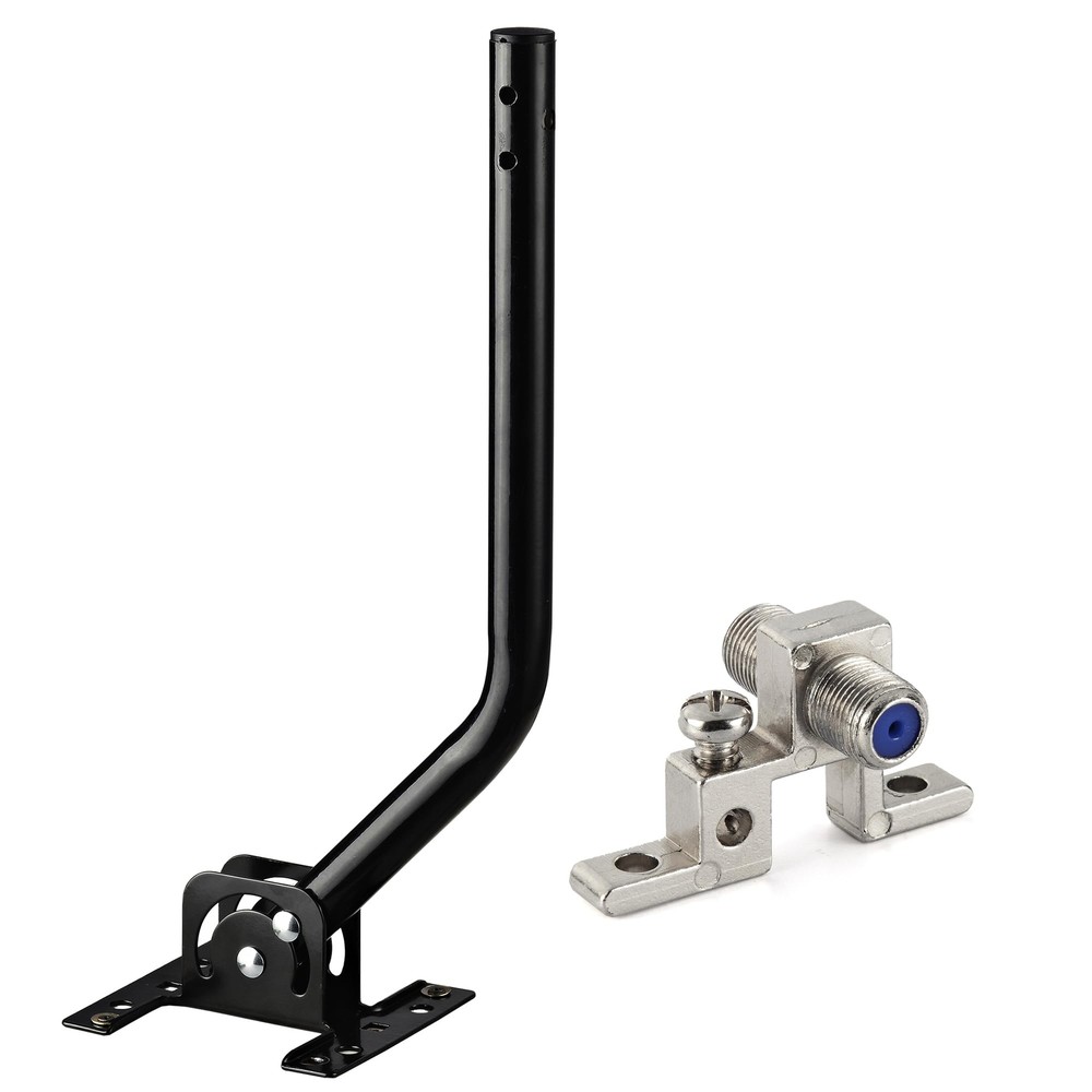 Adjustable Attic / Outdoor TV Antenna Mounting Pole Universal Mount Brackets ...