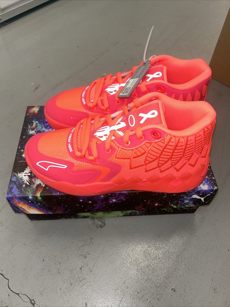 PUMA Men's Lamelo Ball MB.01 Breast Cancer Awareness 376848 01 Size 7