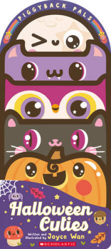 Joyce Wan's Piggyback Pals Halloween Cuties Board Book for Kids 2023