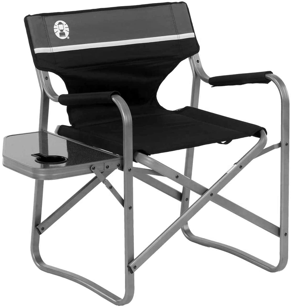 Lightweight Portable Aluminum Camp Chair with Side Table and Cup Holder for Outdoor Adventures