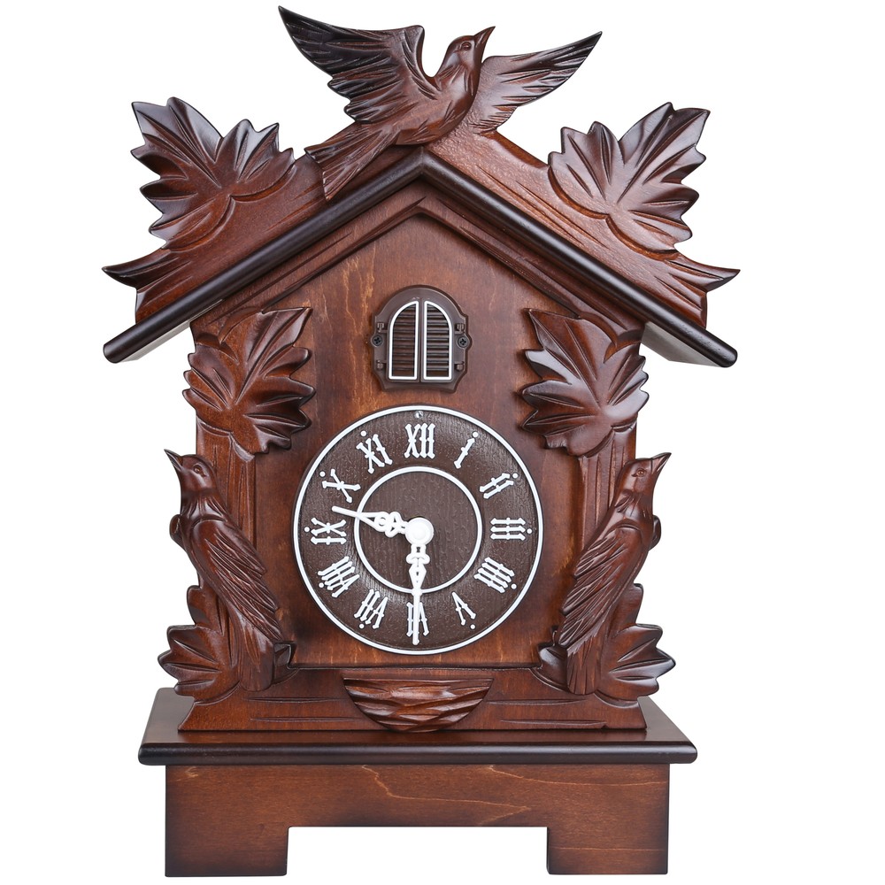 Kendal Handcrafted Wood Black Forest Cuckoo Clock Tabletop Bird Decoration