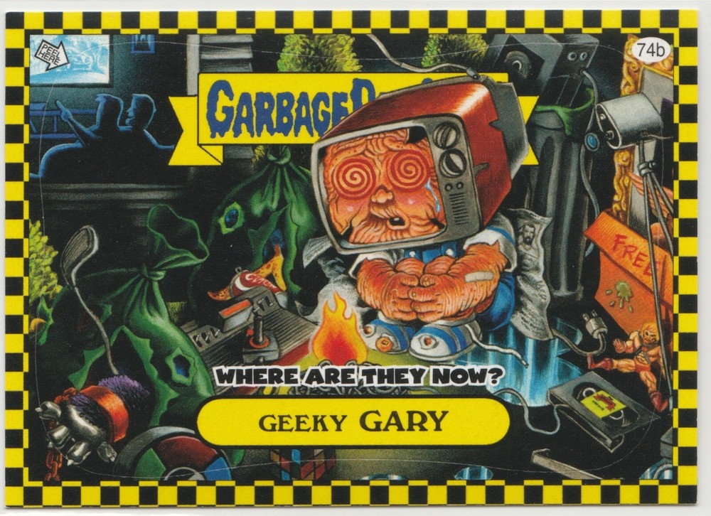 Geeky Gary 74b Garbage Pail Kids GPK 2010 Flashback Series 1 FB1 Trading Card