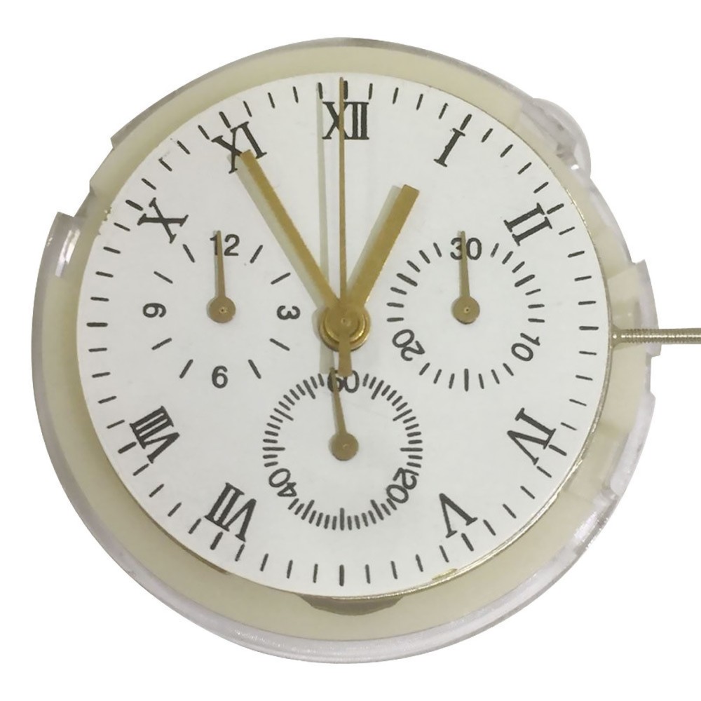 30.4mm 28,800bph Auto Mechanical Watch Movement Chronogrpah For Asian ETA 7753 F
