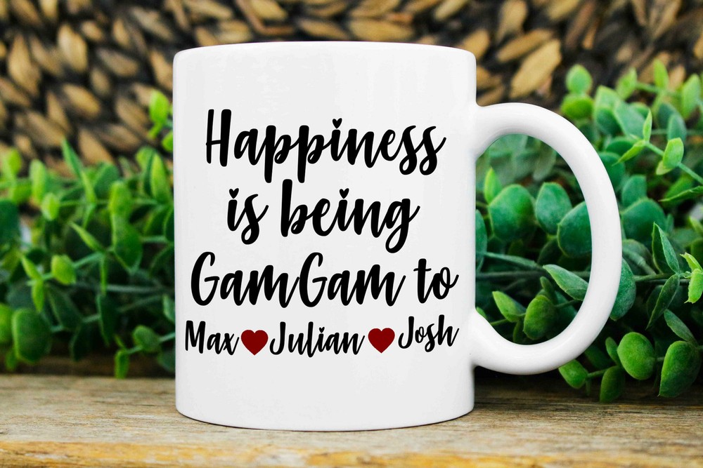 Gamgam Gifts Custom Gamgam Mug Gamgam Christmas Gift Personalized Mug With Kids