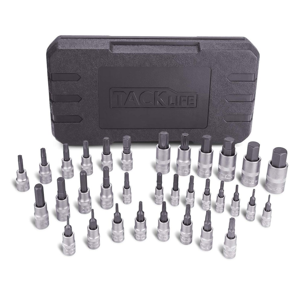 33pc Torx Star and Hex Allen Bit Socket Set 1/4