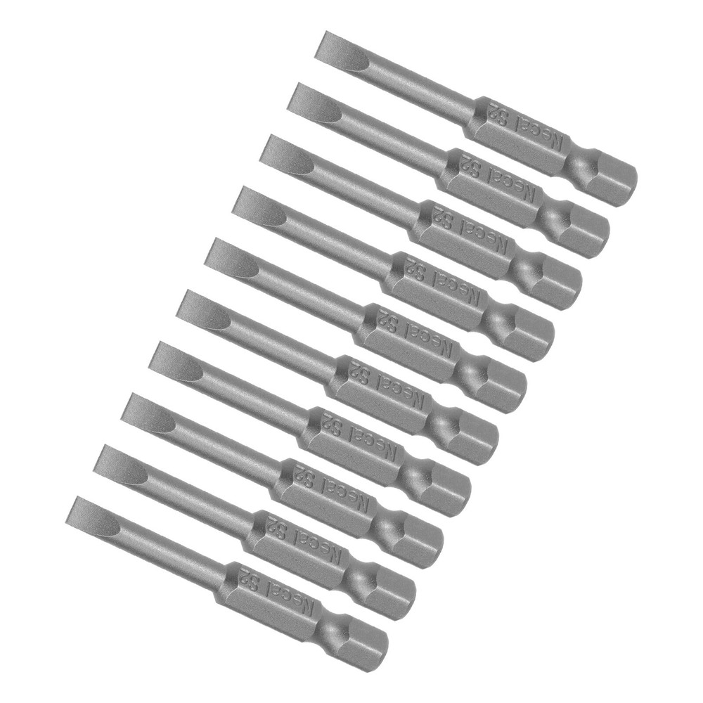 10pcs Slotted Screwdriver Bit 2