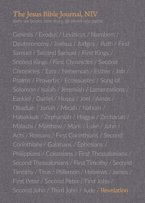 The Jesus Bible Journal, Revelation, Niv, Paperback, Comfort Print