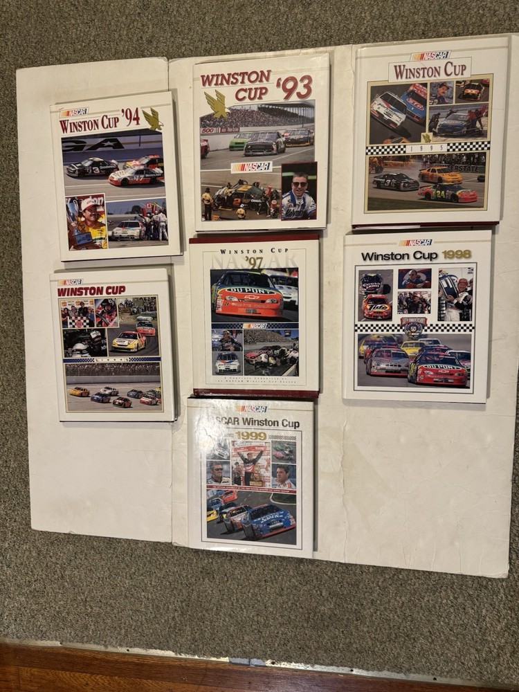 NASCAR WINSTON CUP SERIES Books Lot 7- Years 1993-99 New