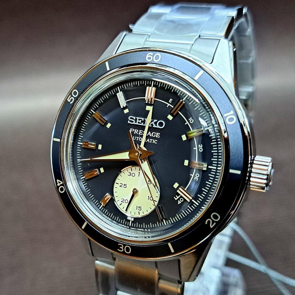 Seiko Presage SARY211 Automatic Black Dial Men's Watch Japan Made 40.8mm