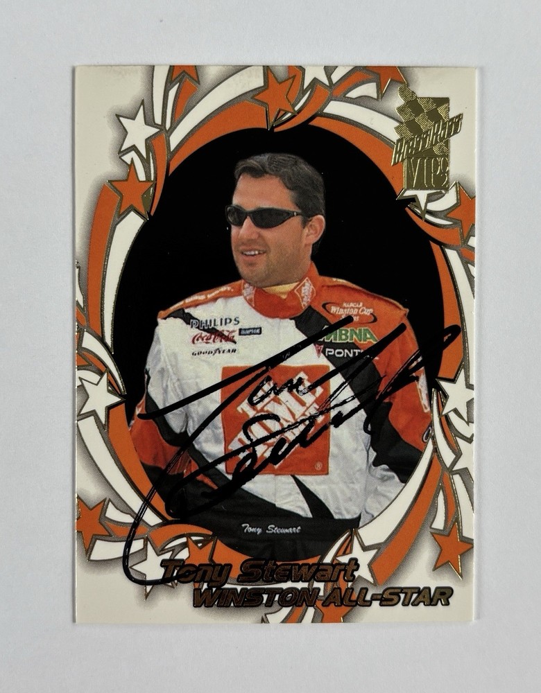 Tony Stewart Hand Signed Press Pass & Wheels Autographed Cards - Lot Of 3!!