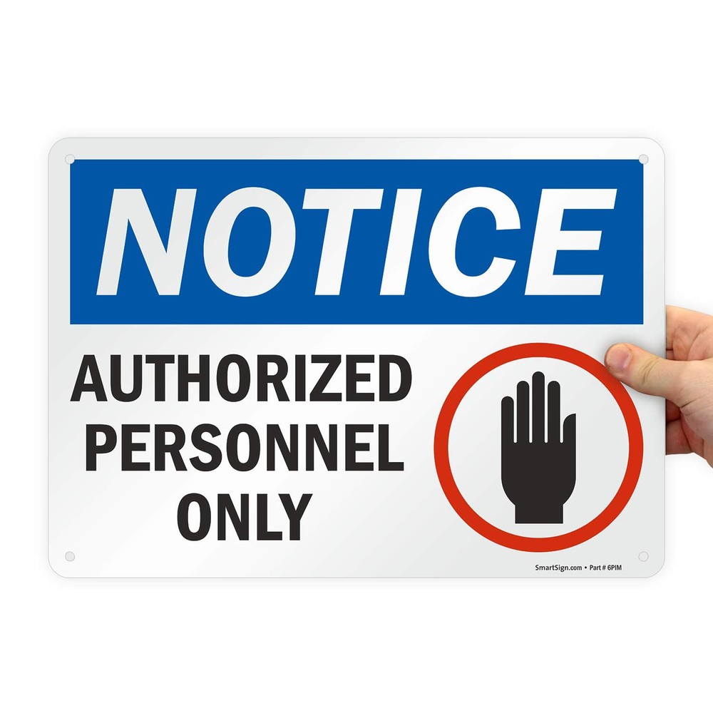 Restricted Area - Authorized Personnel Only Sign | 10x14 Inch Durable Aluminum