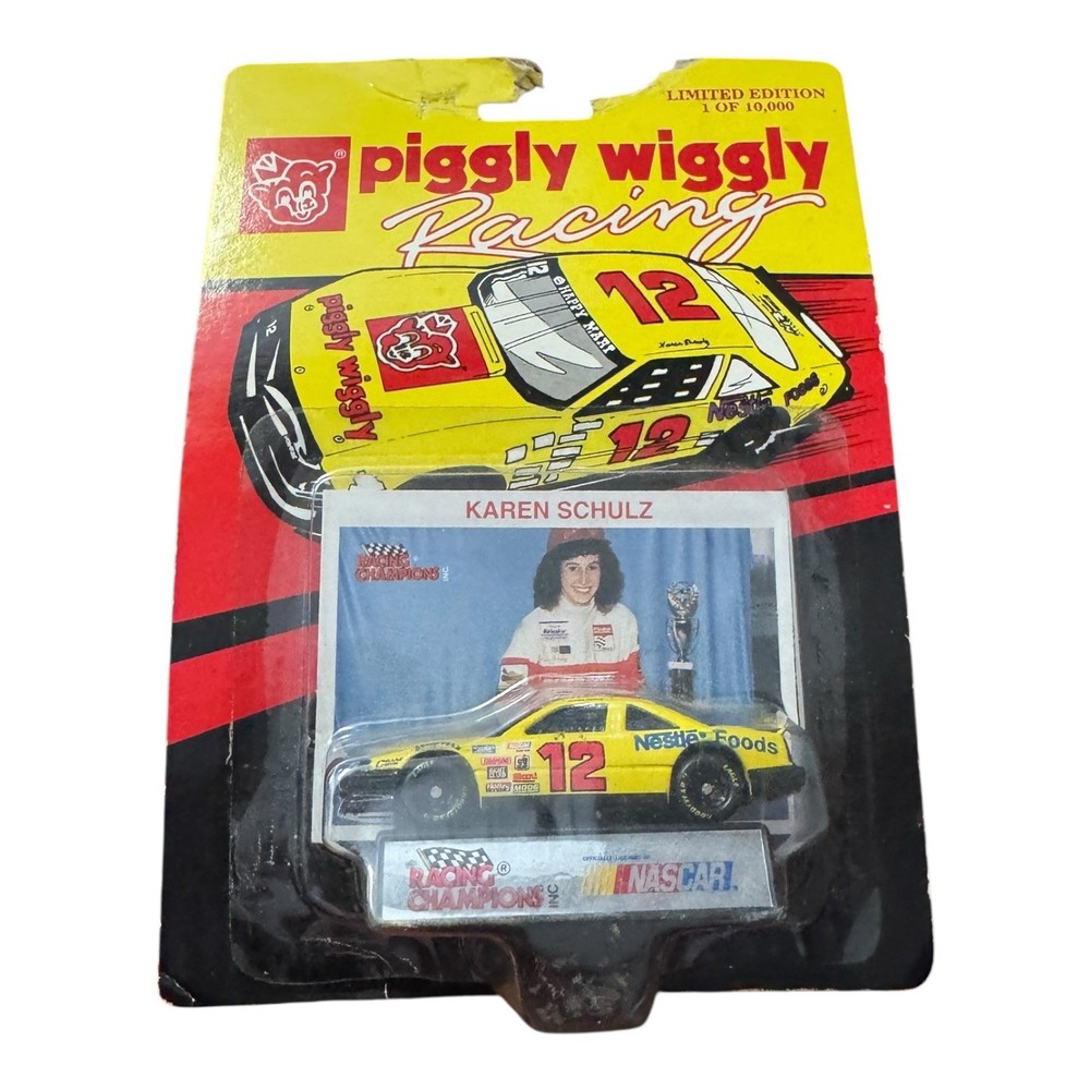 1992 NASCAR Dash Racing Champions #12 Karen Schultz Piggy Wiggly 1/64 Diecast