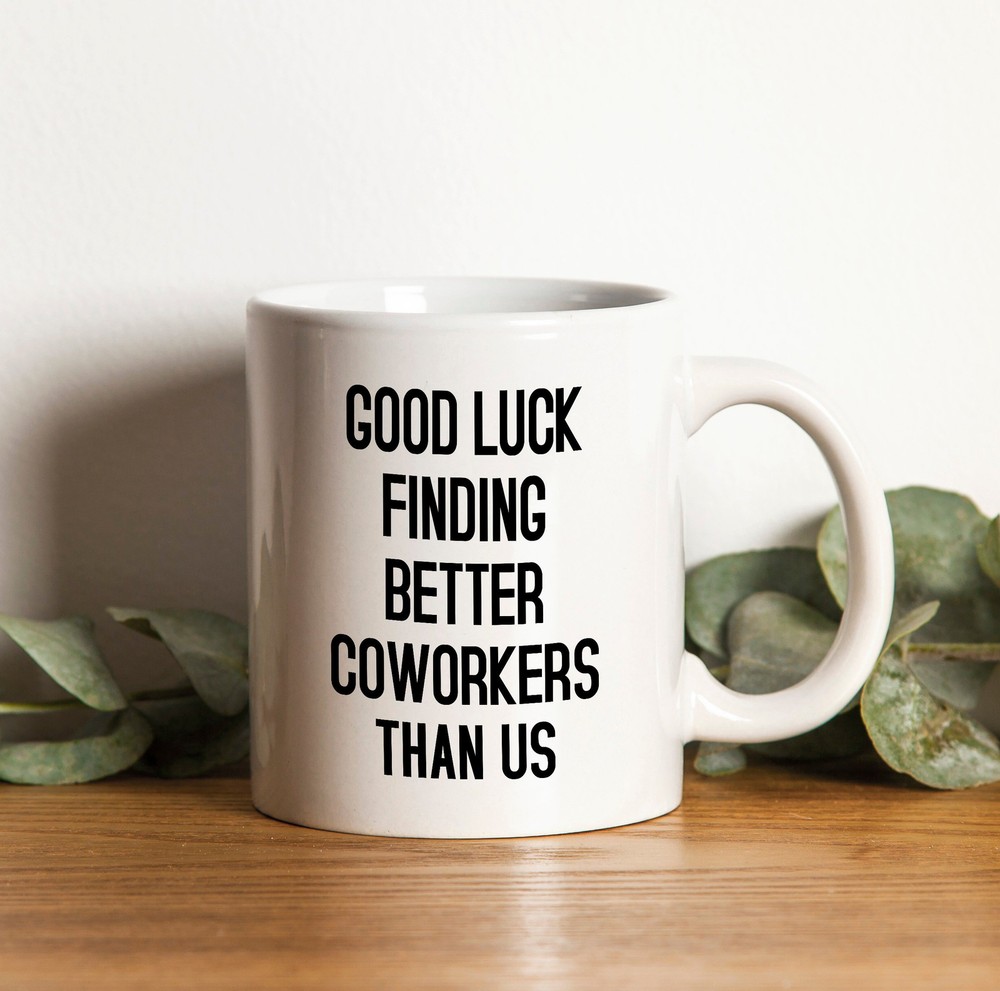 Good Luck Funny Coworker Mugs Goodbye Coworker Gift Work Friend Good Luck Mug
