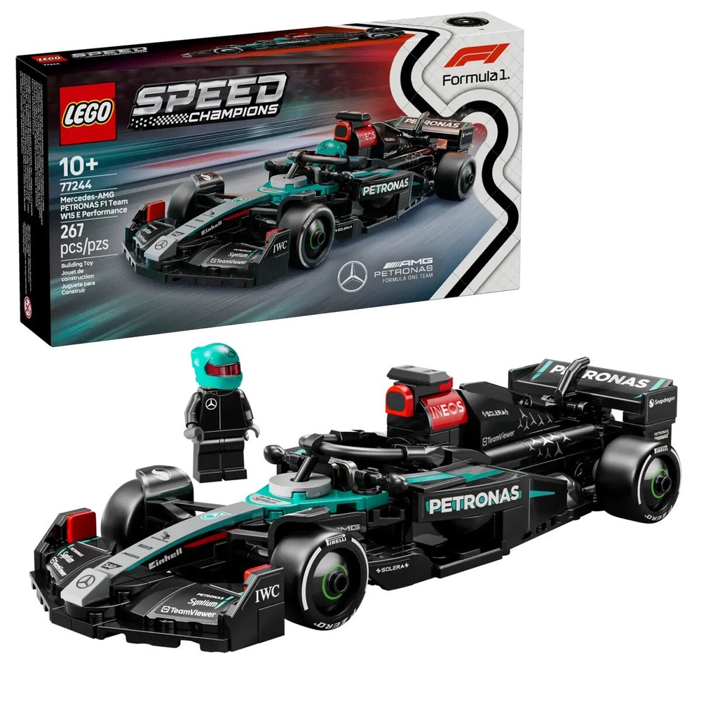 LEGO SPEED CHAMPIONS Mercedes-AMG F1 W15 Race Car 77244 Building Kit