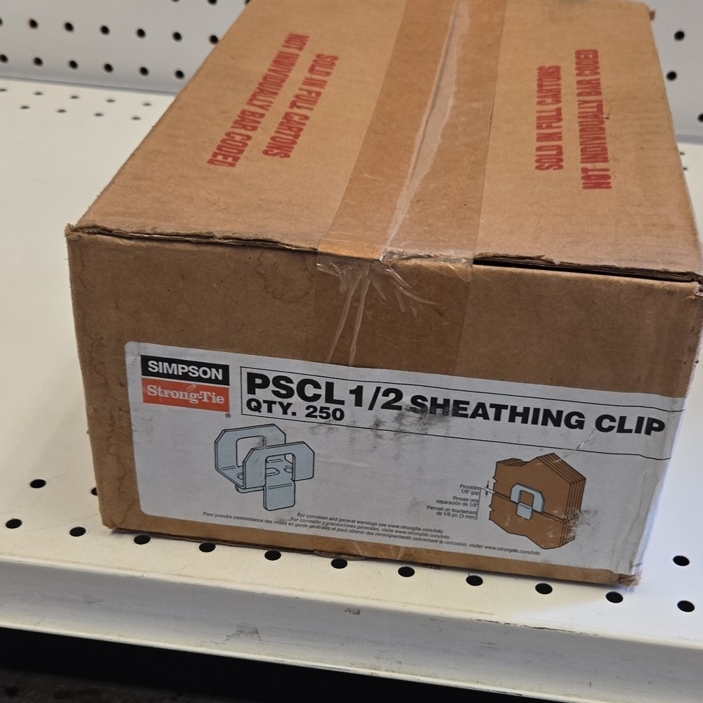 Simpson Strong-Tie PSCL 1/2 Sheathing Clip Model PSCL 1/2 250-pc