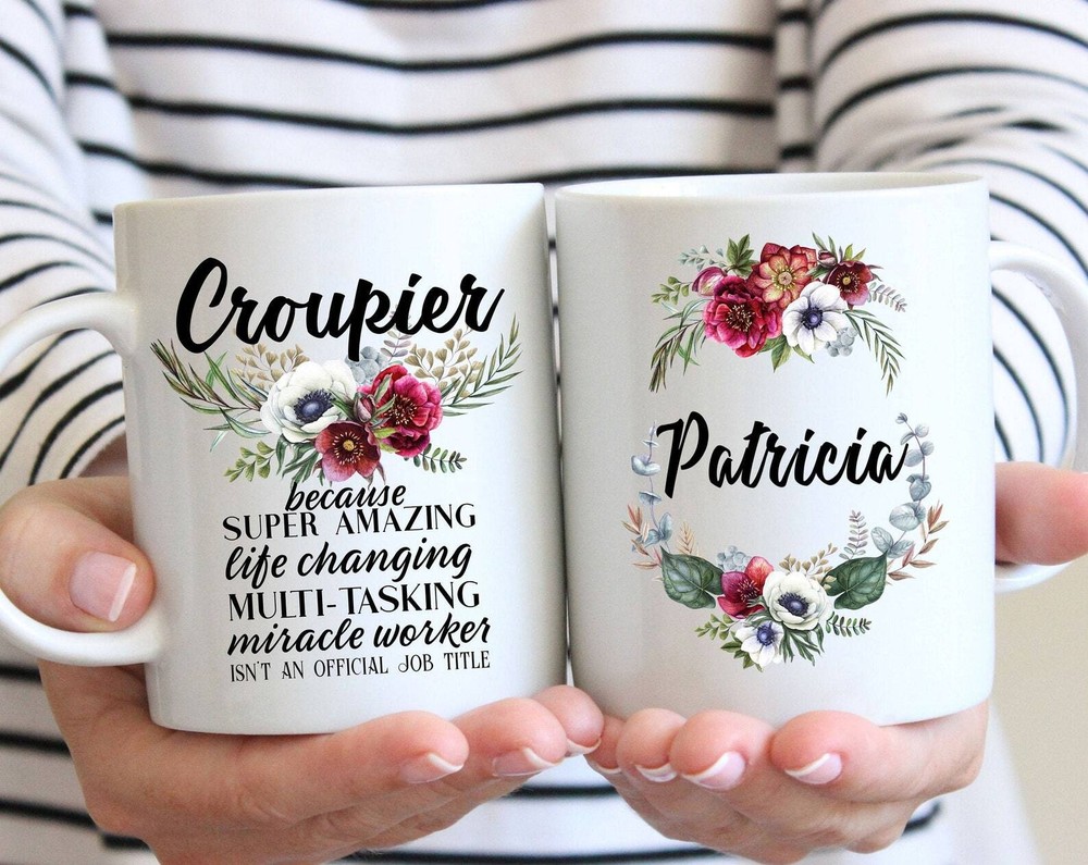 Personalized Croupier Gift For Women L Thank You Appreciation Birthday Christmas