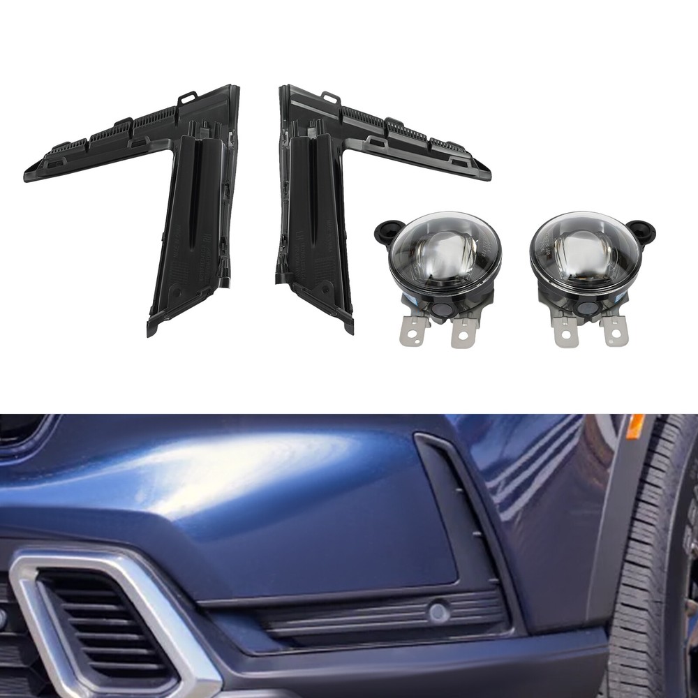 Front Bumper Fog Lights For 2023-2024 Honda CR-V LED Fog Light w/ Bulbs & Cable