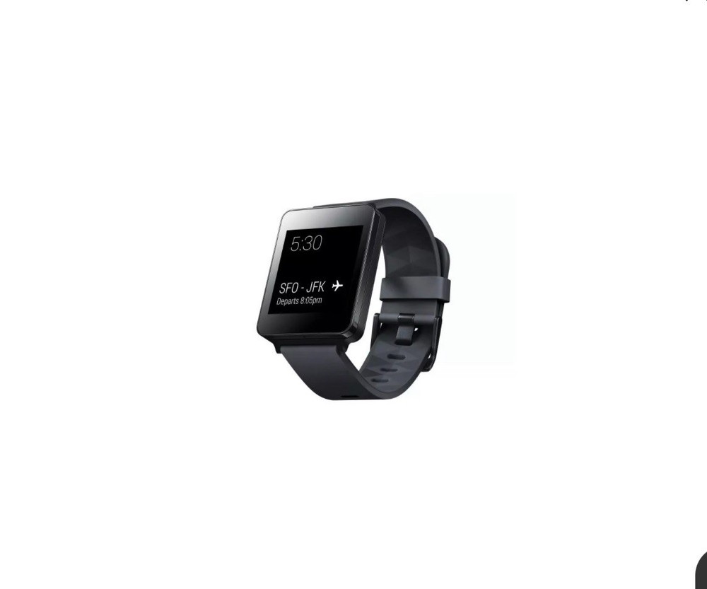 New LG G Watch W100 Smartwatch BLACK TITAN Android Wear LG-W100