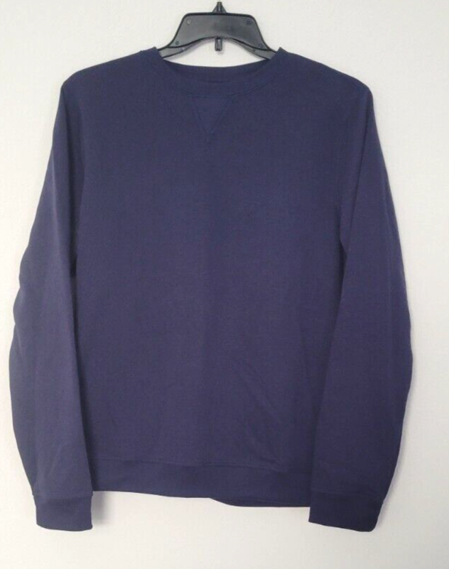 Id Ideology Mens Fleece Pullover Crewneck Sweatshirt Blue Size XXL