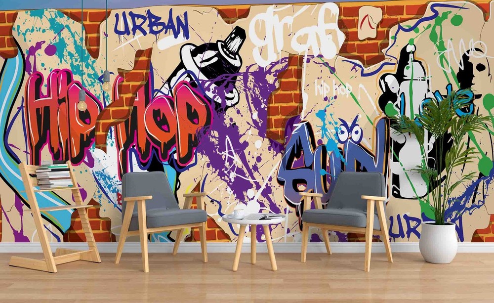 3D Text Graffiti Wall Murals Wallpaper Murals Wall Sticker