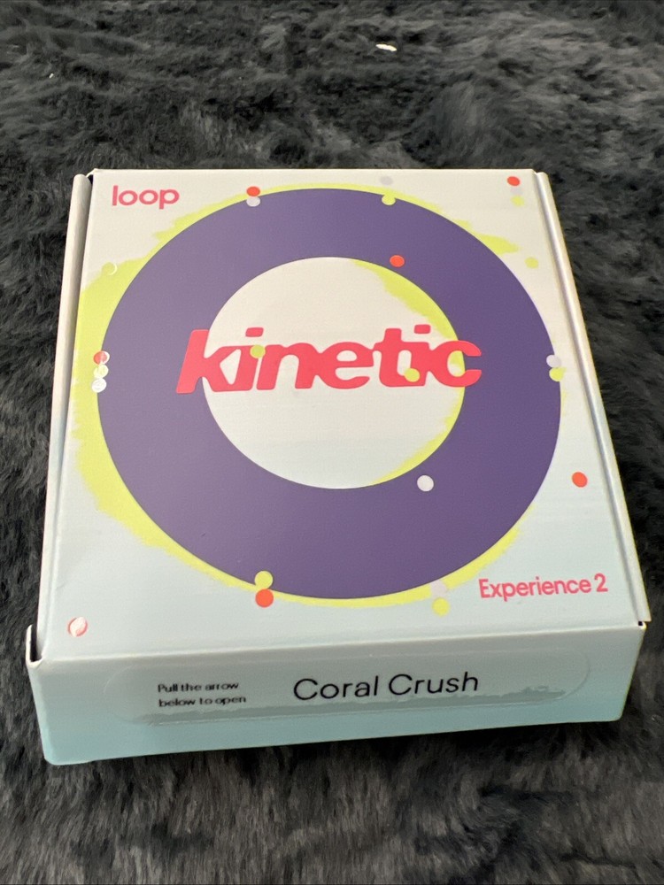 Loop Expe 2 Kinetic Ultra-Comfy Noise-Reducing Earplugs, Coral Crush, open box.