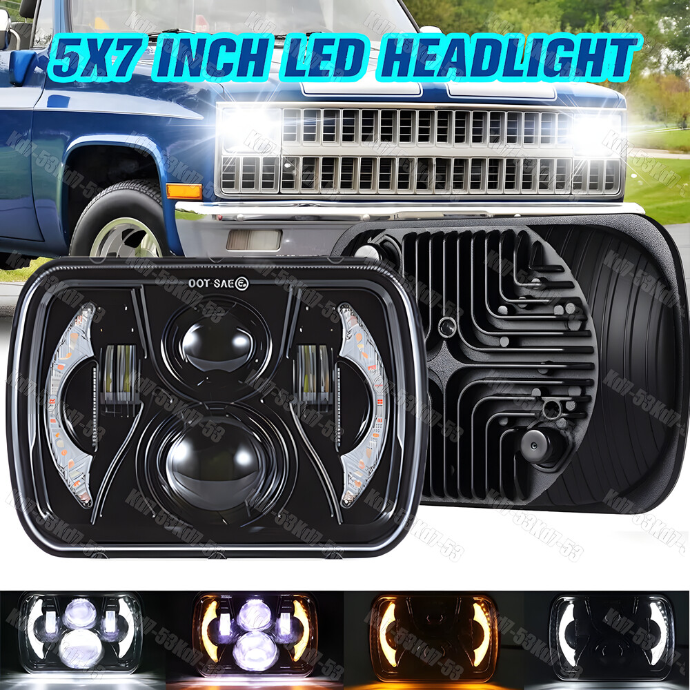 Chevrolet C10-C30 K10-K30 7x6 LED Headlight High Low Beam with DRL