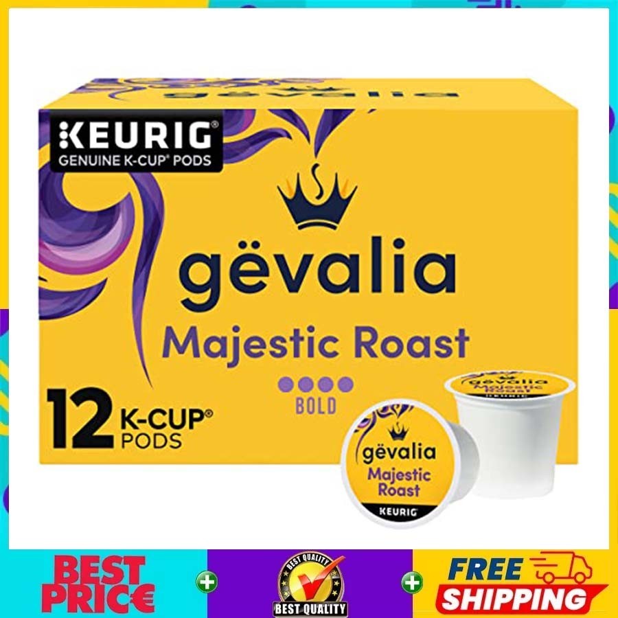 Gevalia Majestic Roast Bold Dark K-Cup Coffee Pods 12 Count