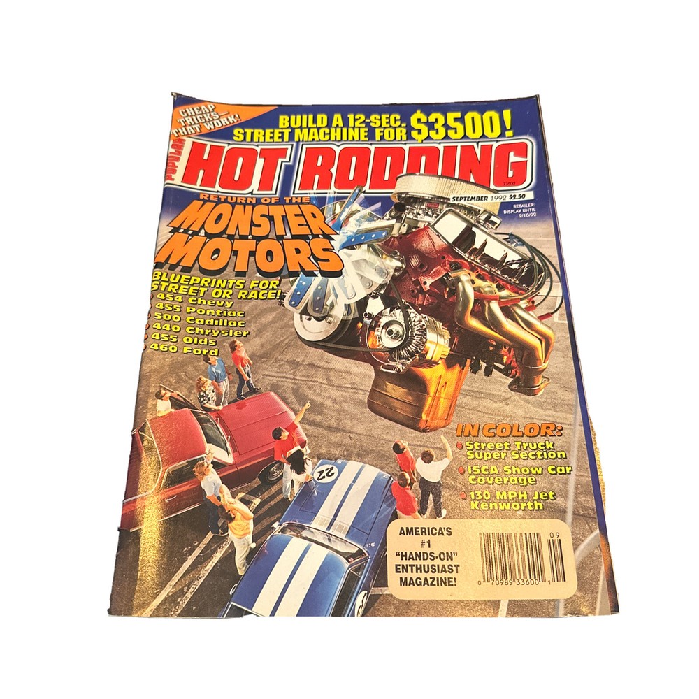 Sept. 1992 Hot Rodding  Magazine Car Parts Hemi Dodge Ford  Chevy Engine Oil