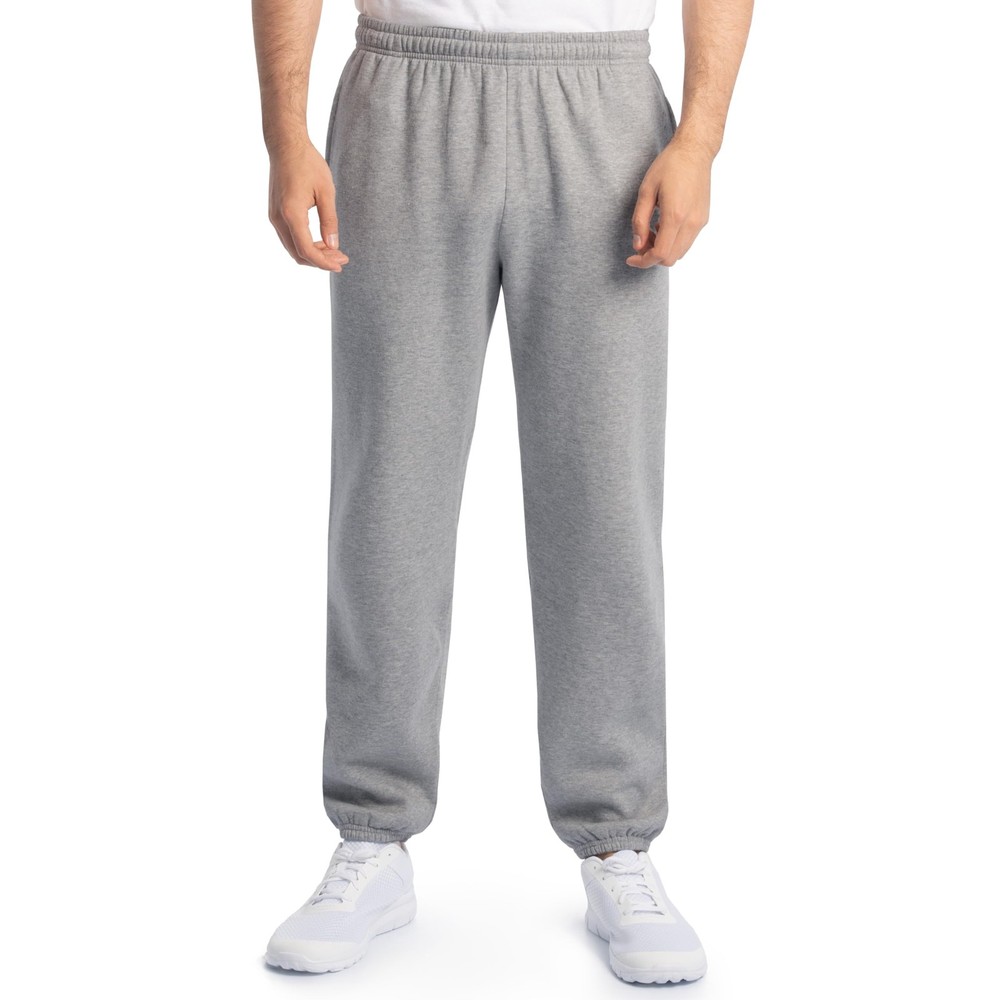 Fruit of the Loom Eversoft Fleece Joggers Sweatpants - Grey Heather, Large