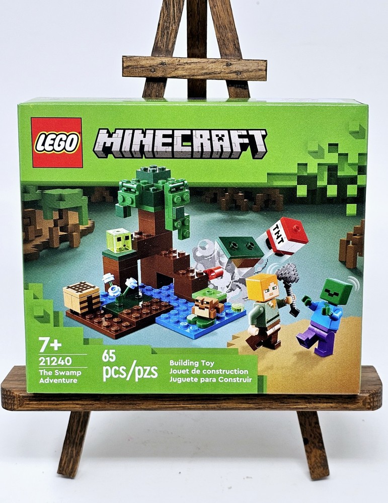 LEGO Minecraft The Swamp Adventure 21240 65pcs Brand New Sealed Building Set