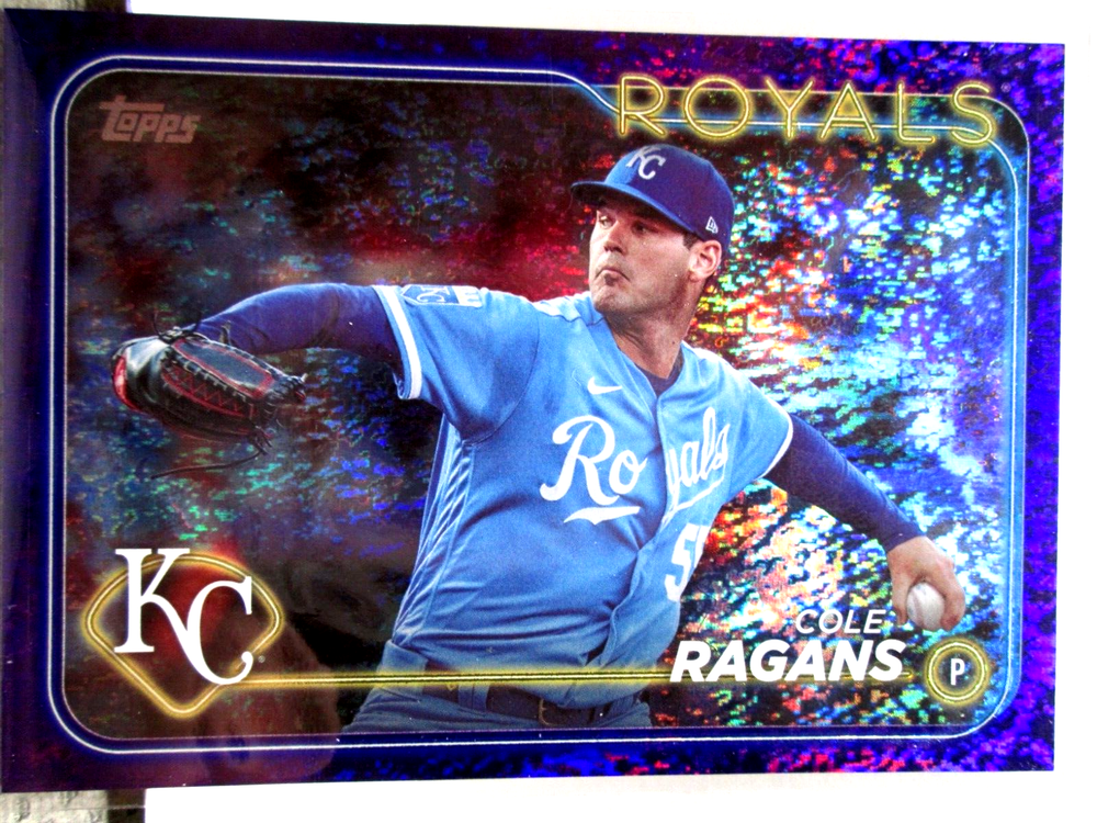 2024 Topps Series 1 Cole Ragans Purple Foil /799 KC Royals Rookie Card